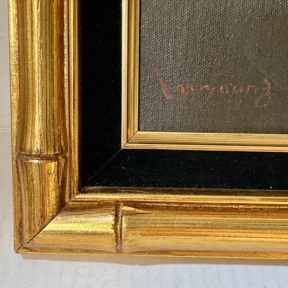 Vtg Lee Young Sea Captain Framed Oil Painting Canvas Beautiful Signed Nautical - Picture 6 of 16